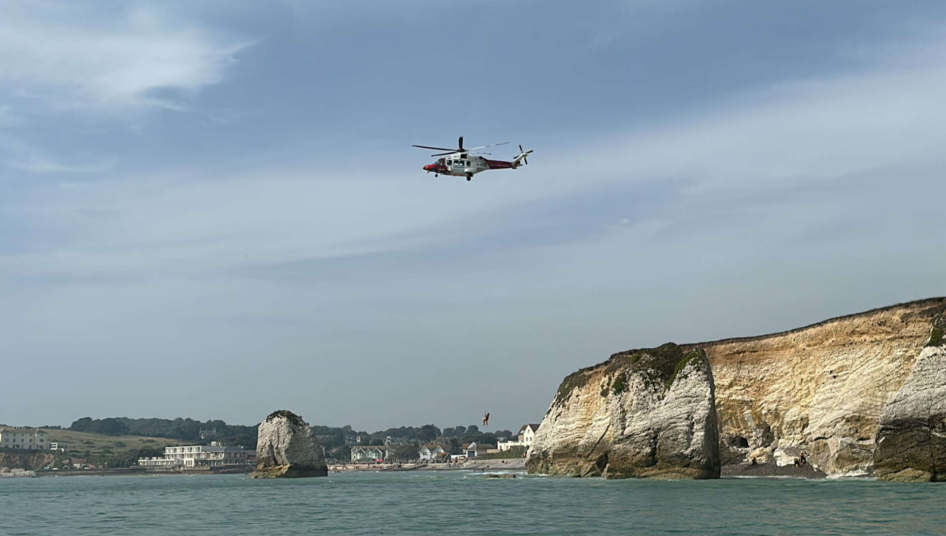 Coastguard/RNLI rescue at Freshwater : © RNLI