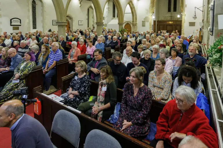 A recent church congregation at Holy Trinity Church, Bembridge, gathered to hear from the Archbishop of Canterbury