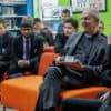 Archbishop Justin Welby speaks to students at The Bay C of E School in Sandown © Neil Turner for Lambeth Palace