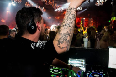 DJ and crowds at Fever nightclub