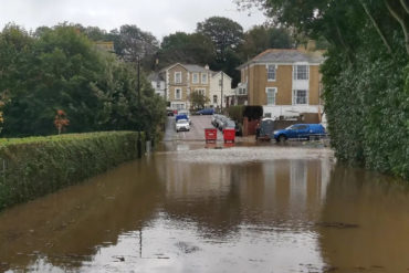 Flooded Ryde road © Cat Monteith