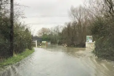Golf Links Road Sandown flooded