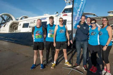 Hovertravel supports Brain Bunch at Great South Run