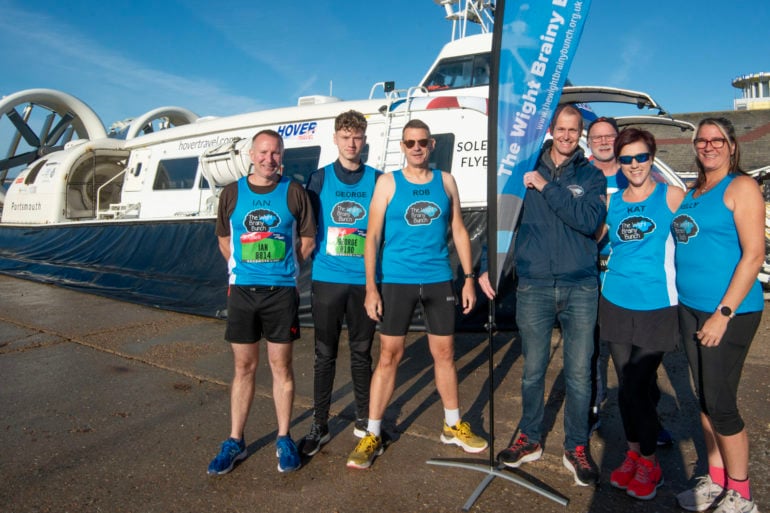 Hovertravel supports Brain Bunch at Great South Run