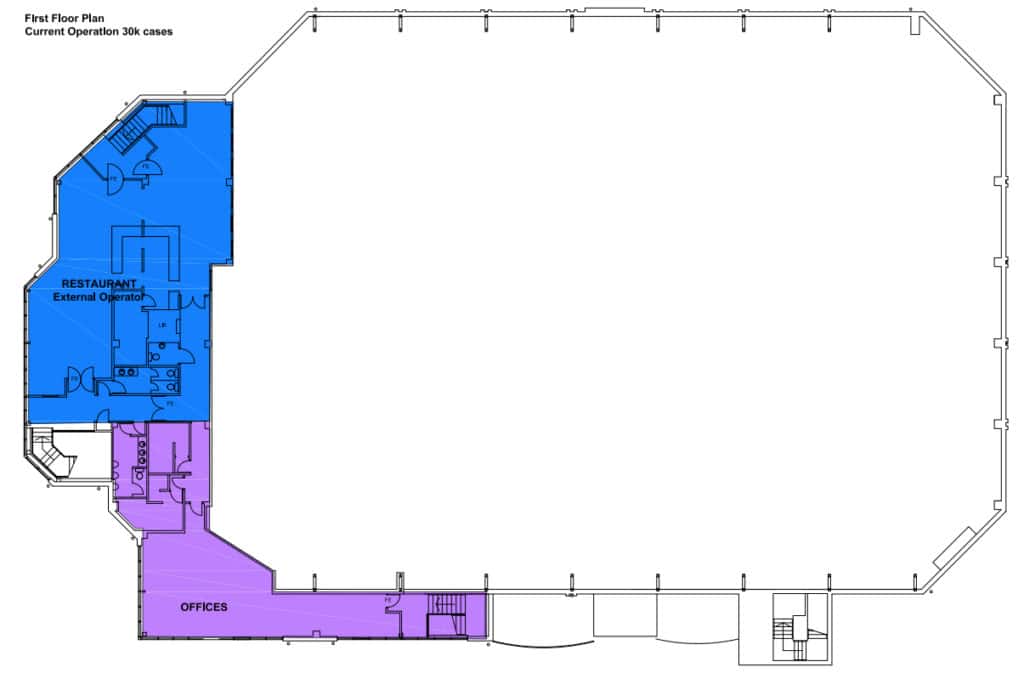 Mermaid Ryde Arena proposal - Upper floor plan - Oct 2023