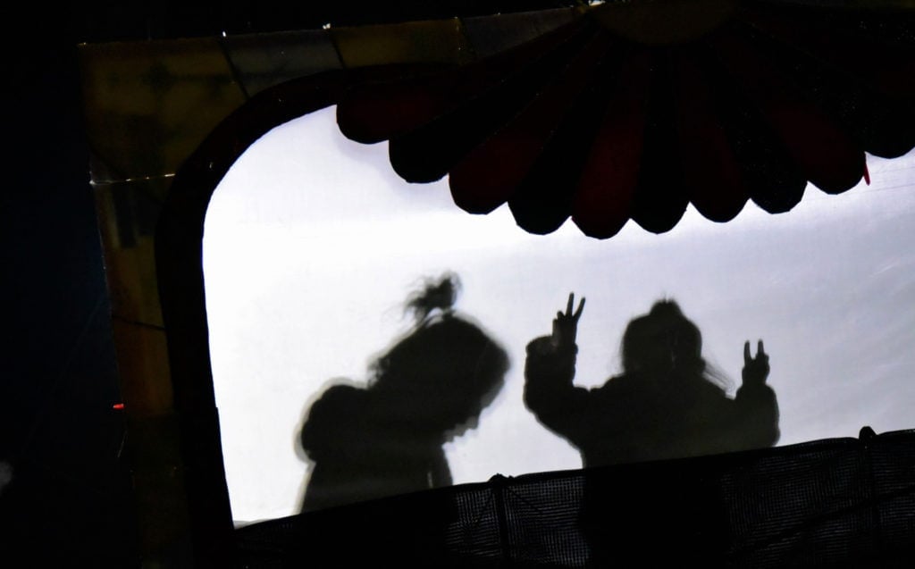 Silhouettes at the 2022 Merry and Bright event