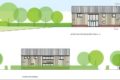 Drawing of Newchurch cycle hub by Peter Ferne Architecture