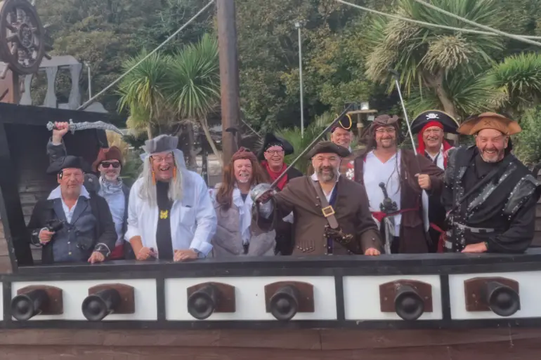 The pirate group in Shanklin