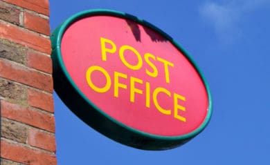 Post office sign