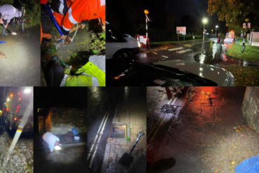 Montage of flooding incidents across the Island