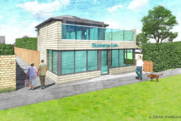 The proposed look of Blueberry's Cafe. Picture by Dean Parkman Architecture with OTW flash