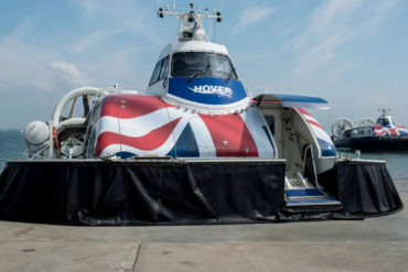 Two Hovertravel craft at Ryde