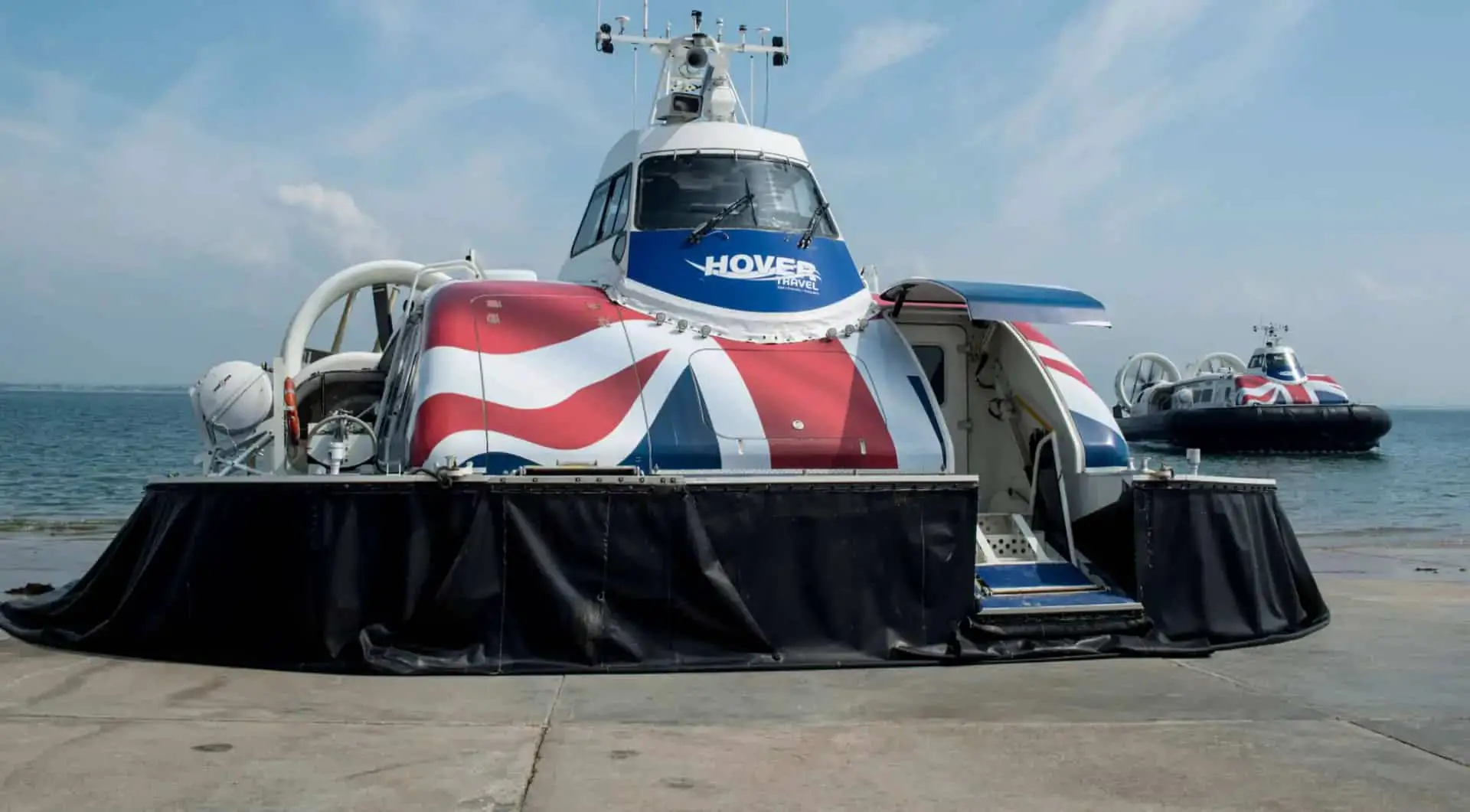 Two Hovertravel craft at Ryde