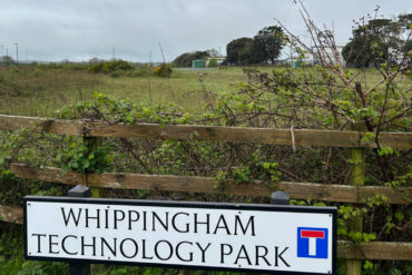 Whippingham Tech park road sign