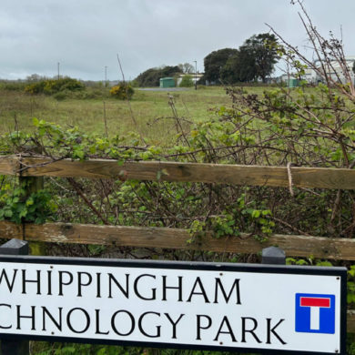 Whippingham Tech park road sign