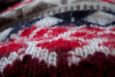 close up of a christmas jumper