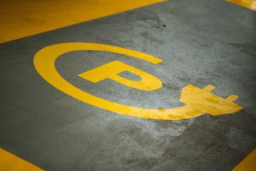 electric charging parking space