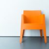 empty orange chair