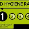 food hygiene rating of 1