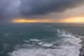 Image of a storm by the needles