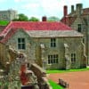 The exterior of the former Governor’s House at Carisbrooke Castle, now home to the museum