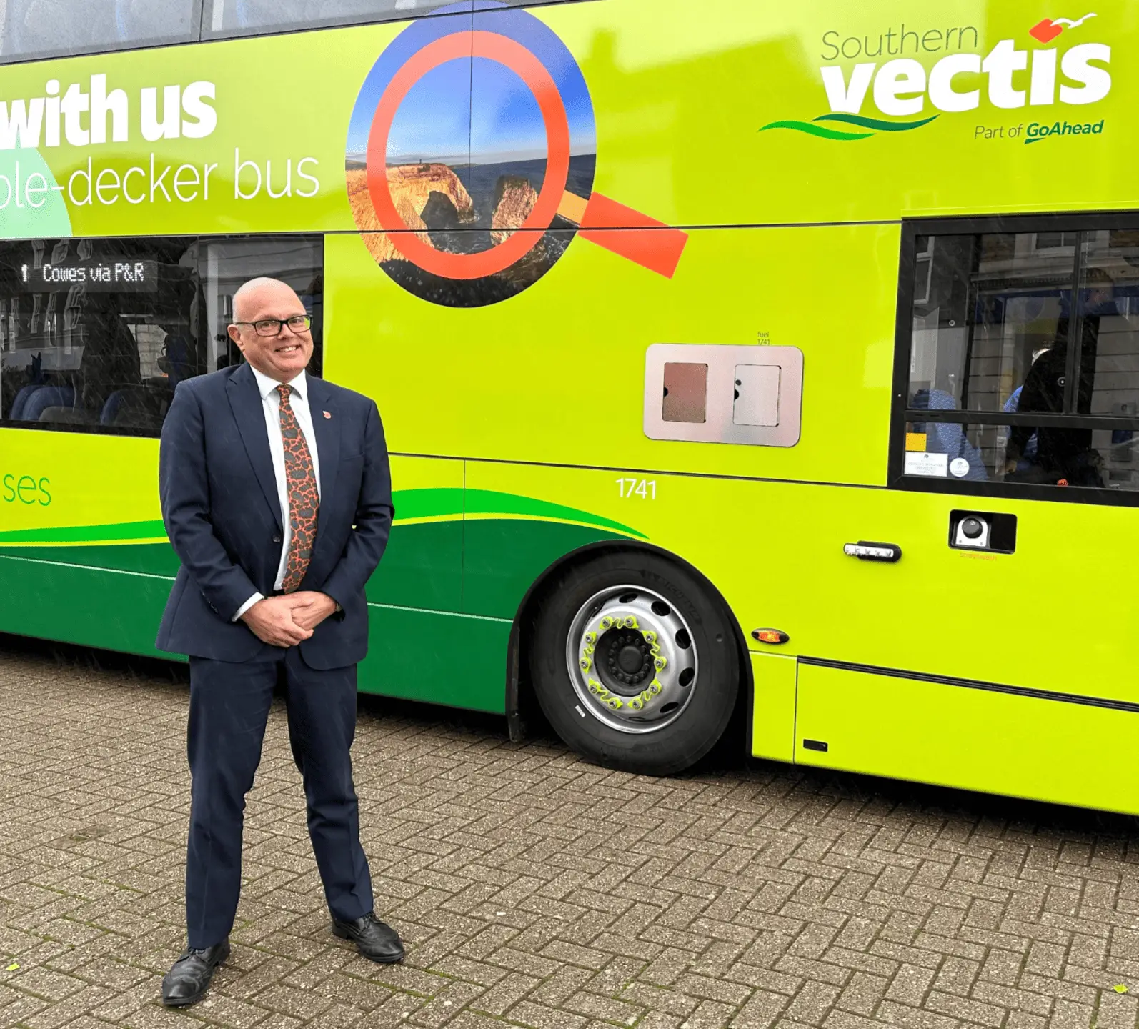 Andrew Wickham with new SV bus