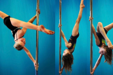 Annika and tabs on the pole