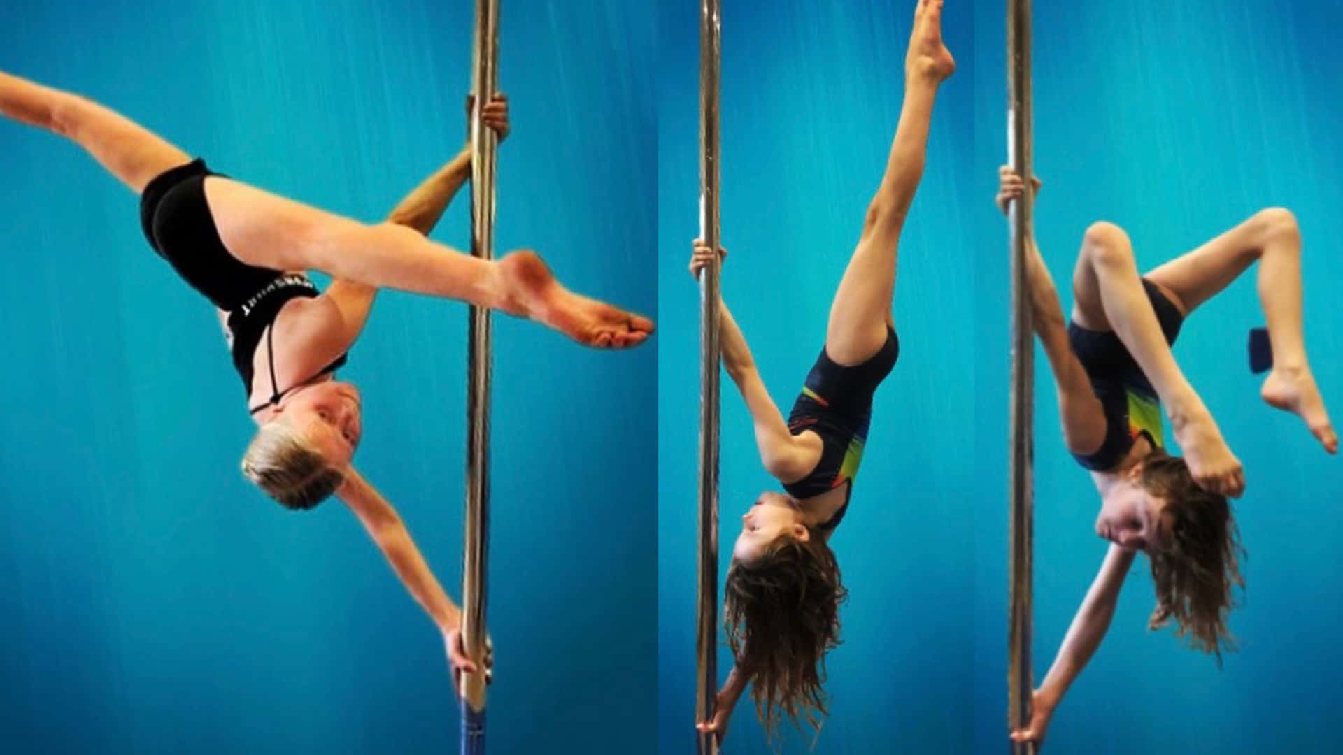 Annika and tabs on the pole