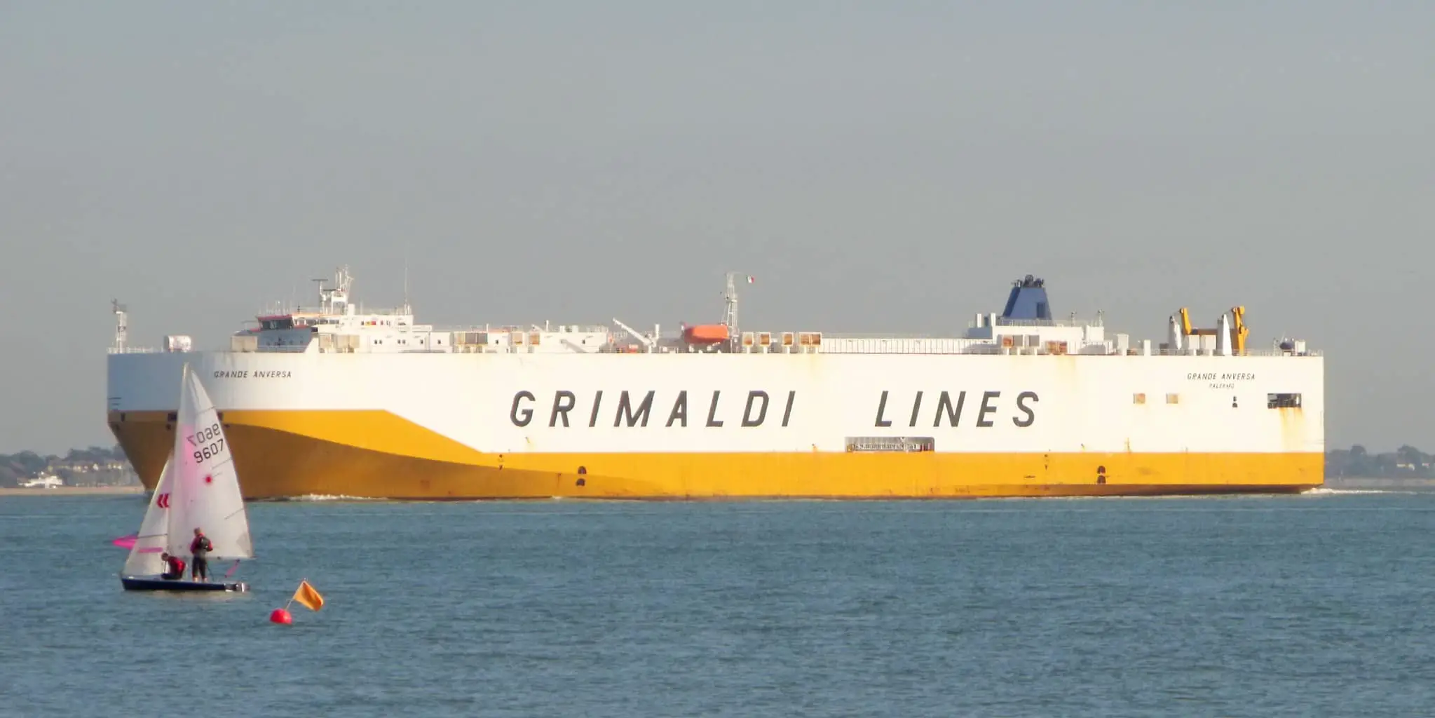 Grimaldi Lines ship in the solent