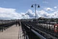 Ryde Pier Wallkway and Road Pier to the right