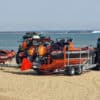 Ryde inshore rescue vehicles on the beach