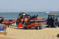 Ryde inshore rescue vehicles on the beach