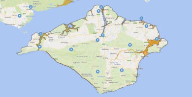 EA flood alert map for islandwide warning 13 nov 2023