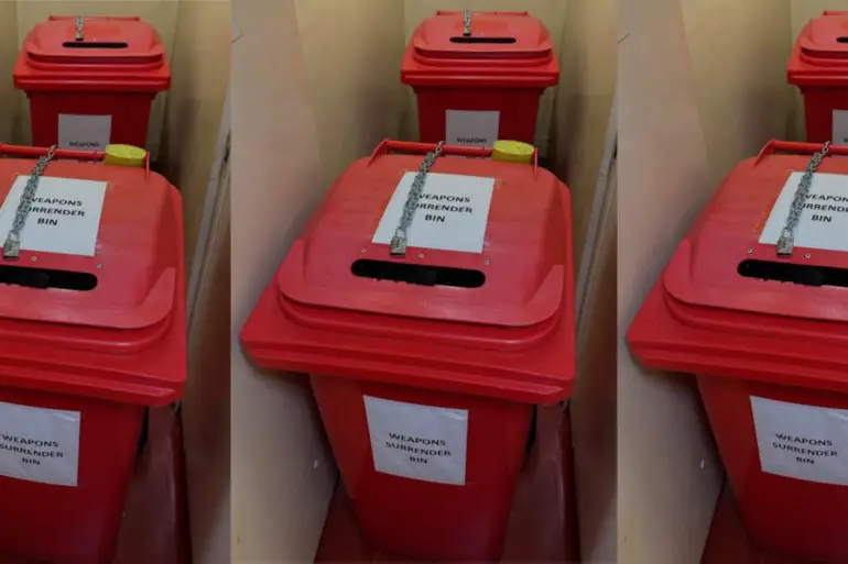 knife surrender bins - IW Police