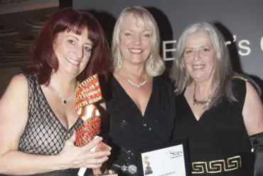 Sheila Wilson, Mary Groves from Sugar & Spice Lingerie, Pamela Scott, Managing Editor, Stars Underlines