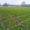 vandalised playing field