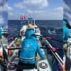 montage from Mermaid Atlantic rowing boat