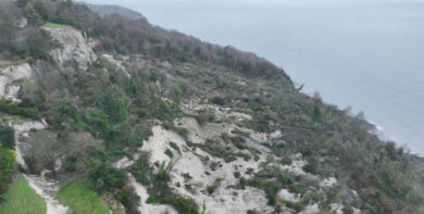 Bonchurch Landslip landslide Dec 2023 Mike Collins