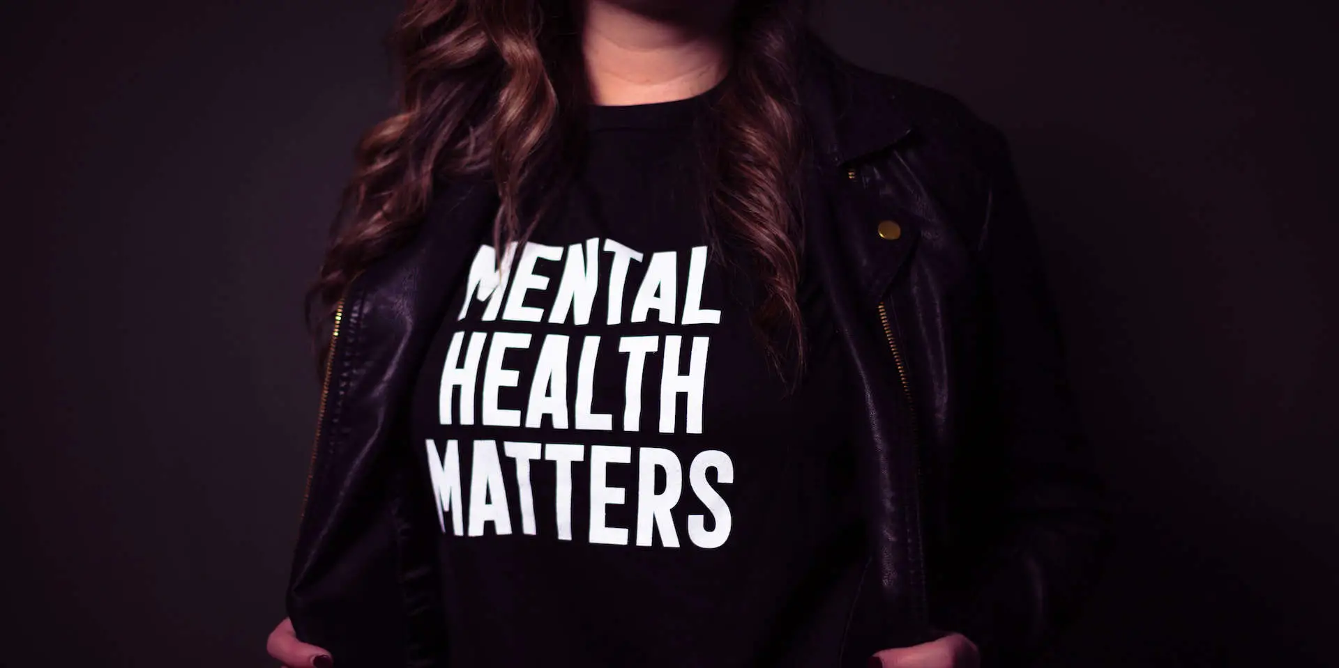 Woman with Mental Health Matters T-shirt