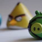 Angry Birds toys on a table top