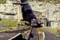 Train exiting through tunnel at Ventnor Railway Station