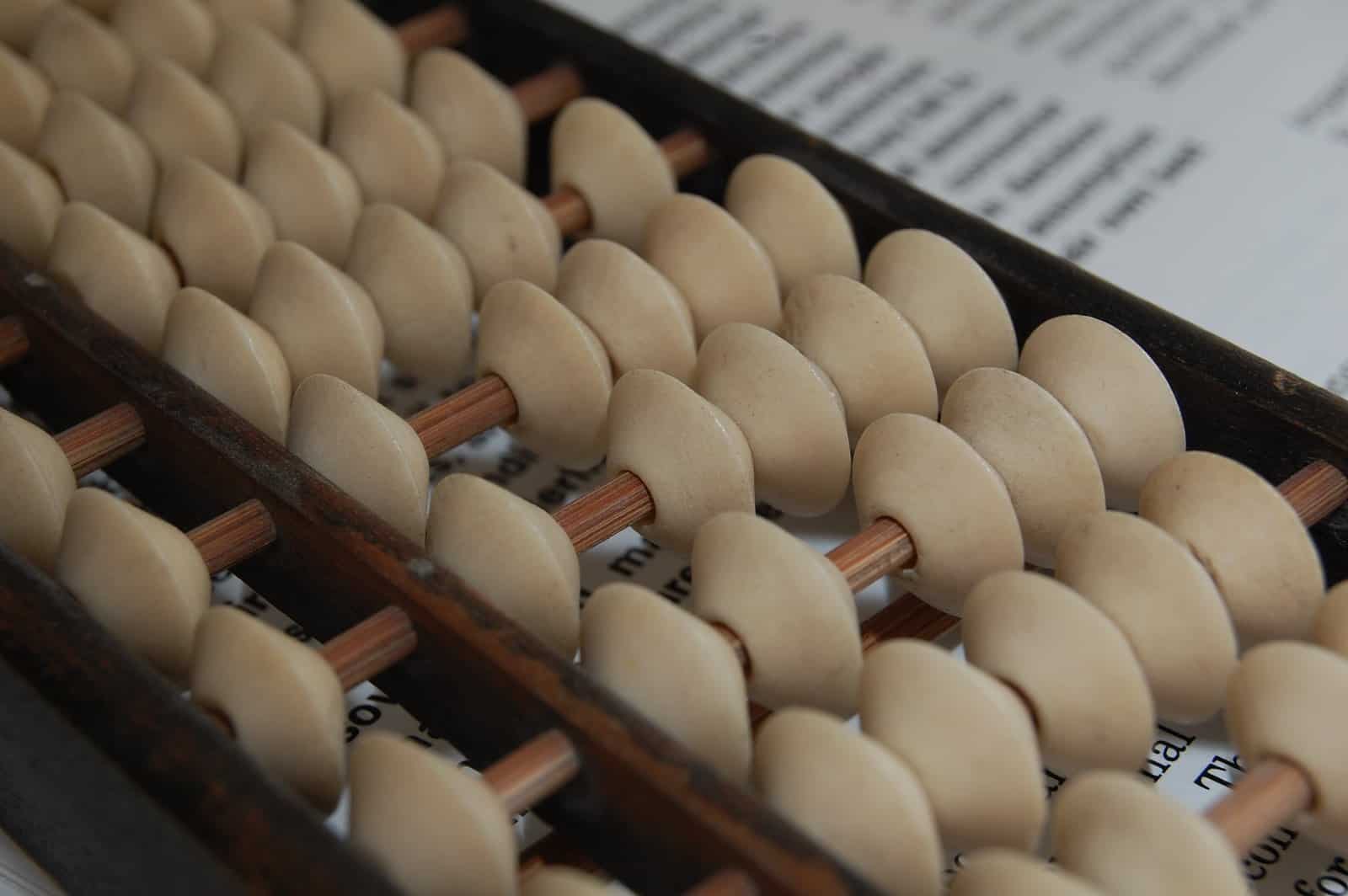 Wooden abacus