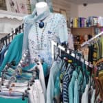clothes on rails in the Wessex Cancer Support shop