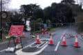 Road closed by smugglers haven car park