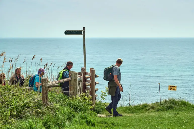 People on the IW Walking Festival