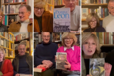 Montage of Gail and Nick with books