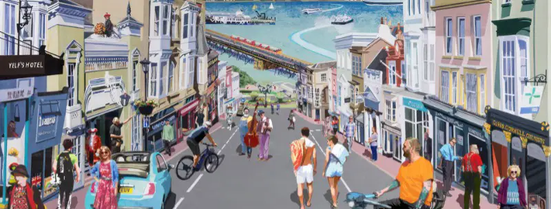 Painting of Ryde by Nick Martin