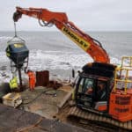 Piling taking place on the Ventnor Eastern Esplanade