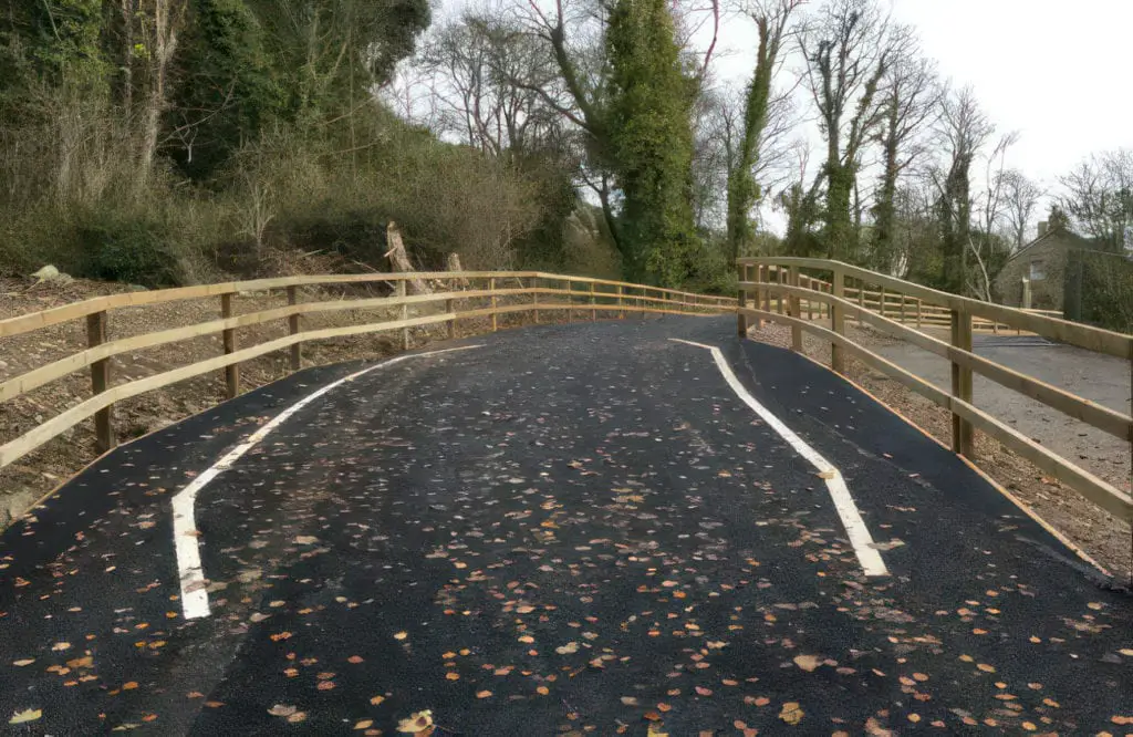New road at Undercliff Drive