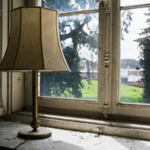 Looking through the window of an empty property